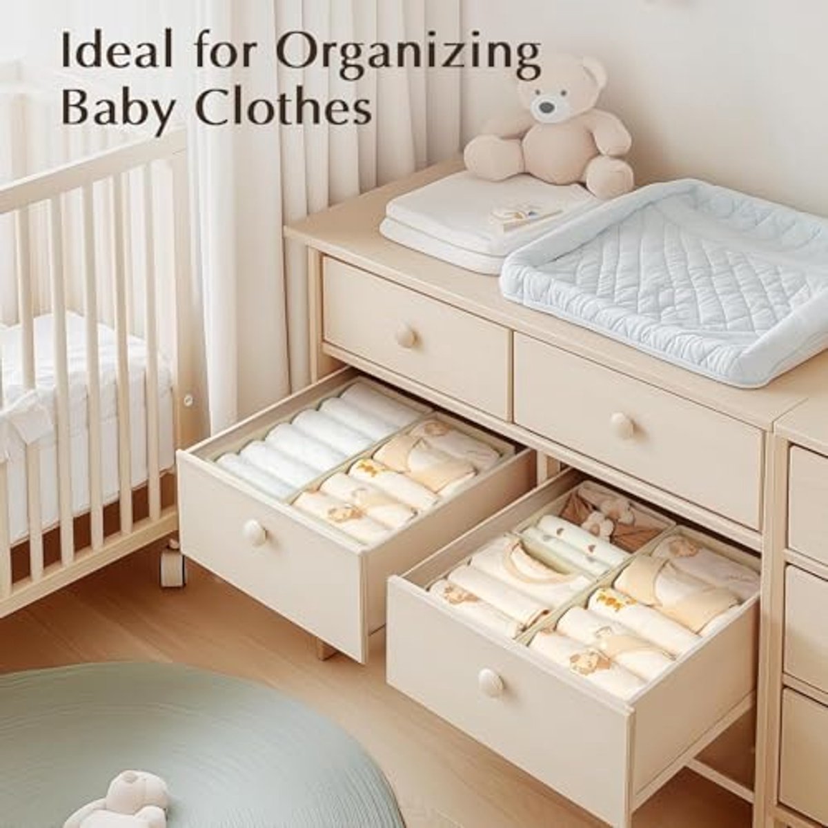 Lade-organizer Set van 4 - Opvouwbare Opbergdozen voor Kledingkast en Commode