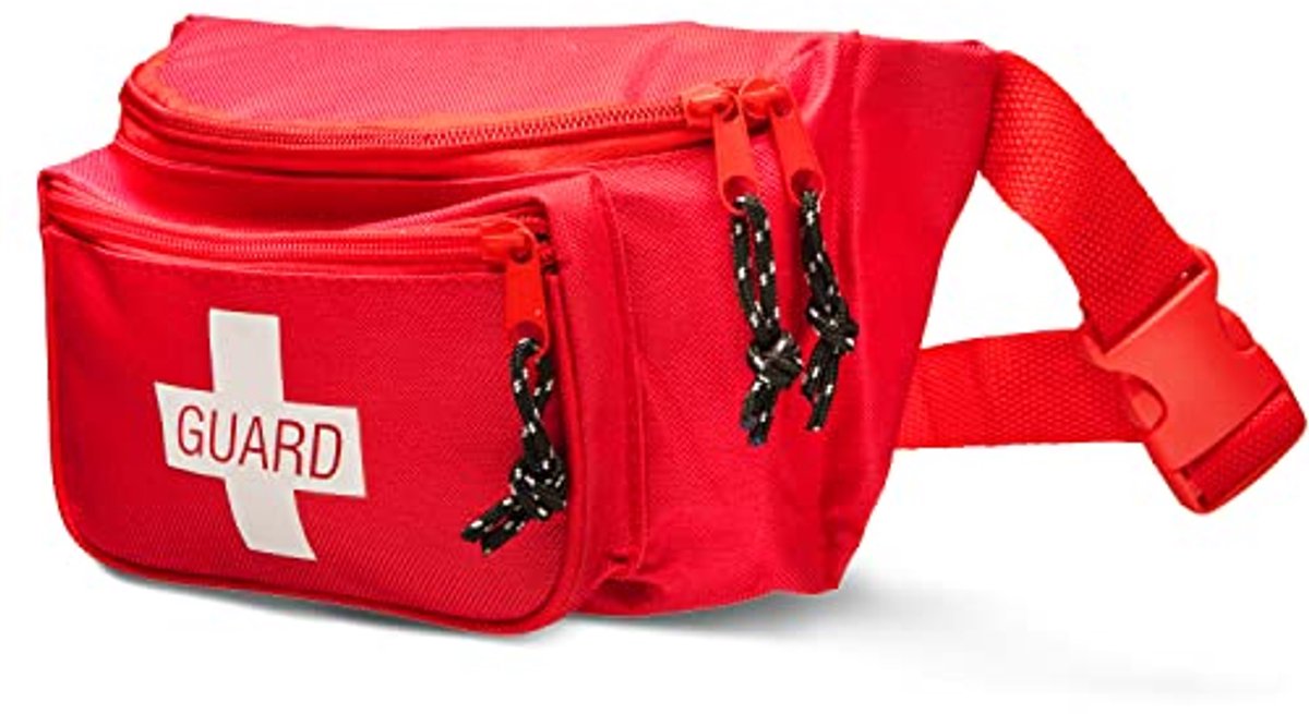 Lege Eerste Hulp Heuptas met 3 Ritsvakken en Verstelbare Band voor Reizen en Hiking