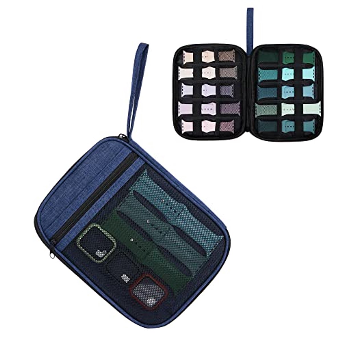 Opbergkoffer voor horlogebanden - Draagtas en organizer voor 10 horlogebanden en accessoires