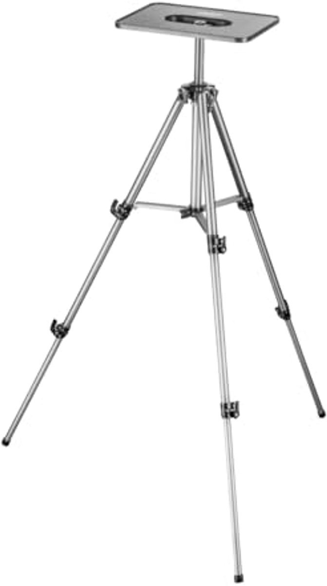 Laptop Statief tot 140 cm - Verstelbare Beamer en Notebook Stand met Draagtas