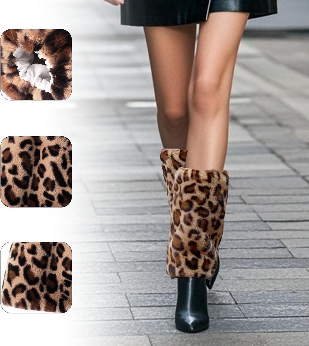 Gebreide beenwarmers voor dames, warme beenwarmers voor de herfst en winter, gebreide... | bol