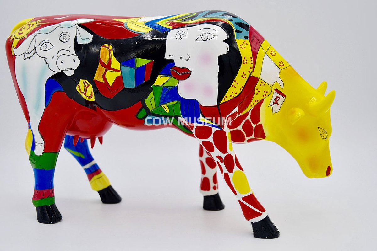 Cowparade |Homage to Picowso's African Period | Large
