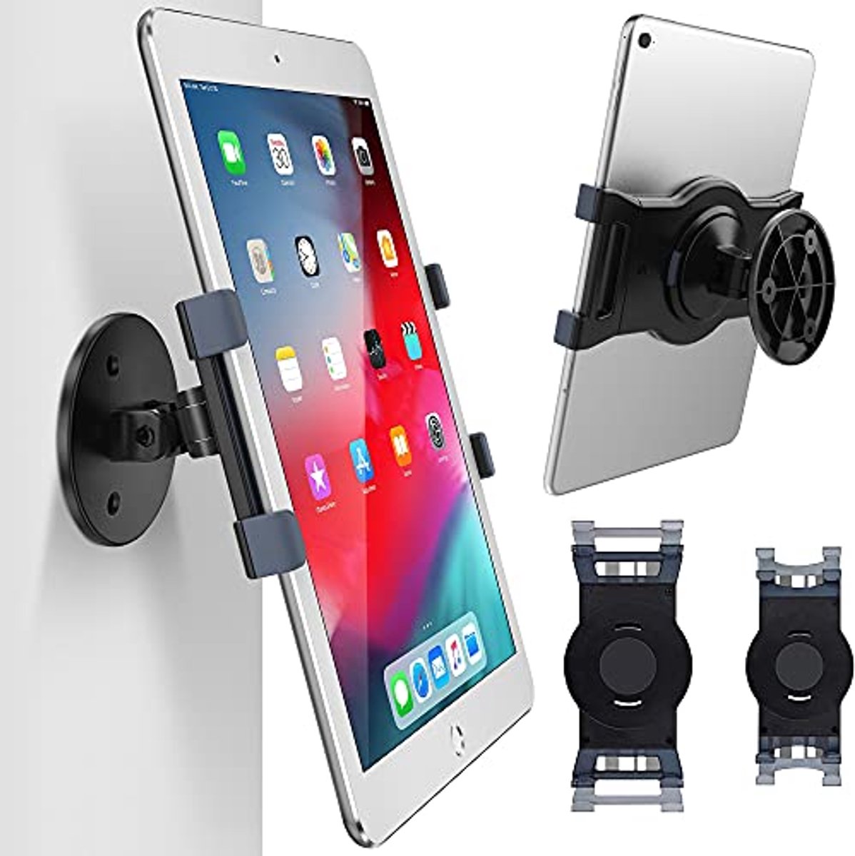 Draaibare wandmontage voor tablets met flexibele kijkhoeken voor keuken, showroom en evenementen