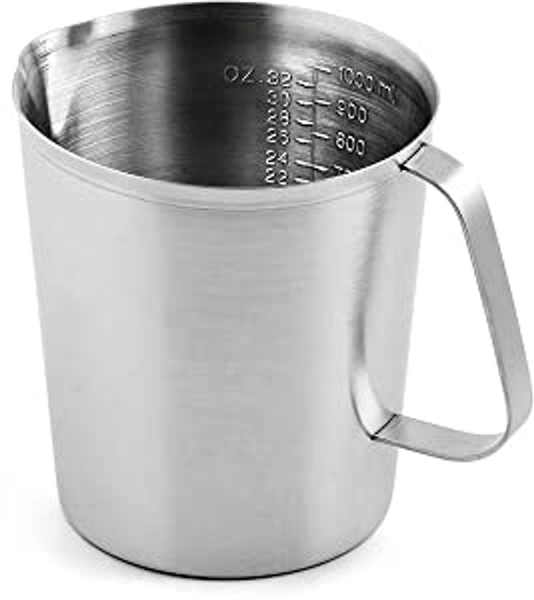 Maatbeker 1,5 L roestvrij staal - Zilver 14 x 14 x 15 cm