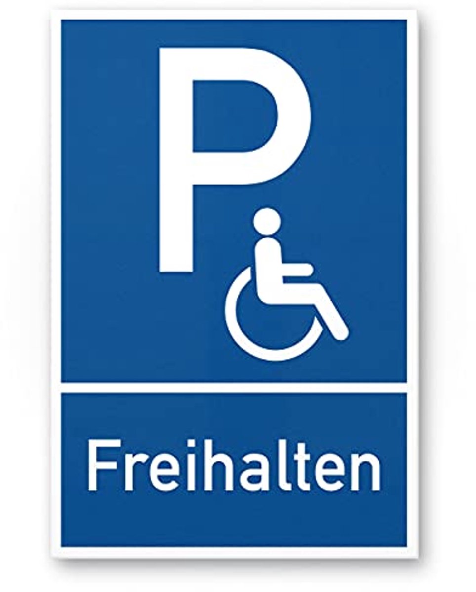 Parkeerbord voor Gehandicapten - Gereserveerde Parkeerplaats Voor Rolstoelgebruikers