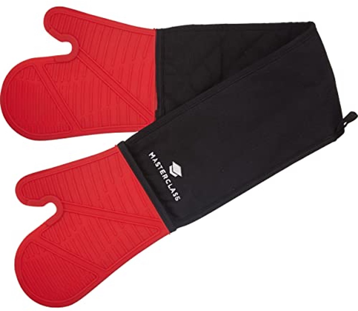 Dubbele Ovenhandschoenen van Silicone en Katoen - Hittebestendig, Waterdicht, Antislip en Lange Manchetten