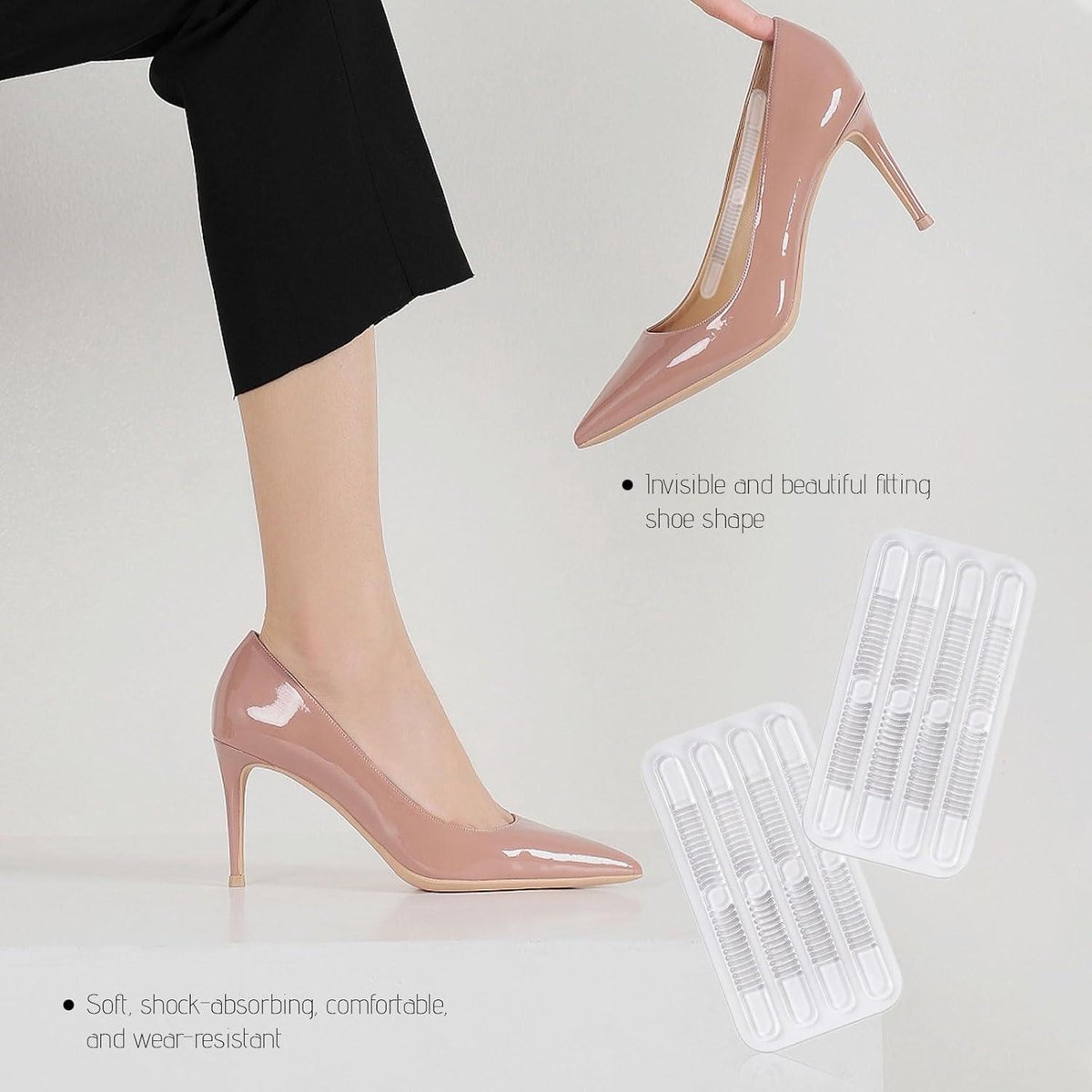 48 stuks Transparante Onzichtbare Gel Hiel Grips Anti-Slip Pads voor Dames Schoenen Voorkom Slippen en Knijpen van Slingbacks