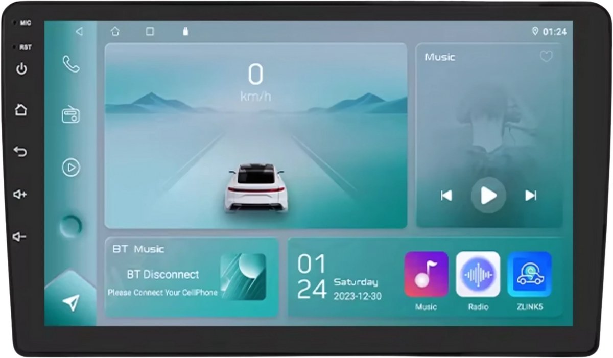 Autoradio met bluetooth - Carplay - Voor Audi A4 , S4 B6 B7, RS4, Seat Exeo (2000-2009) - Geschikt voor Apple en Android - Stereo - Navigatie - Navigatiesysteem auto - 1GB 32GB