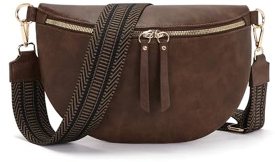 Flora & Co · Crossbody Heuptas Dames · Wit · PU Kunstleer