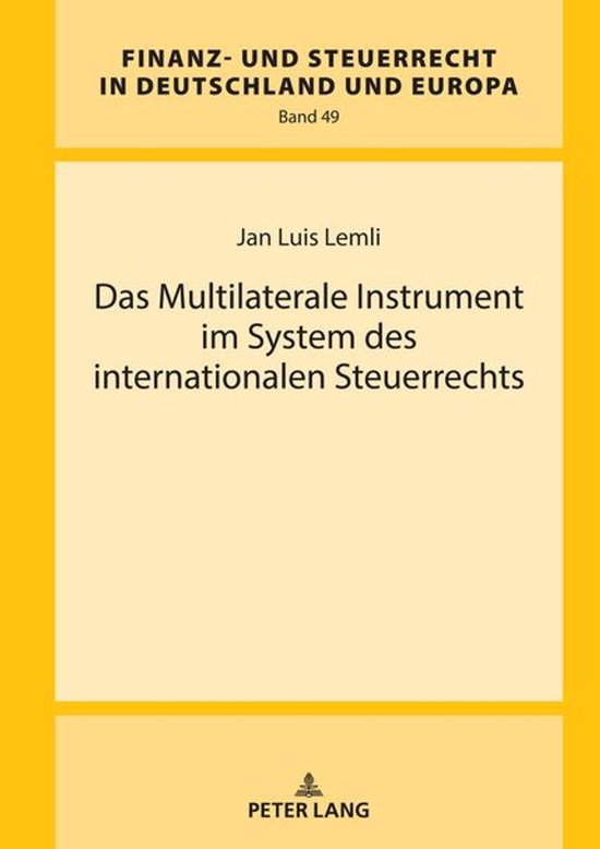 Finanz- und Steuerrecht in Deutschland und Europa 49 - Das M ... - cover