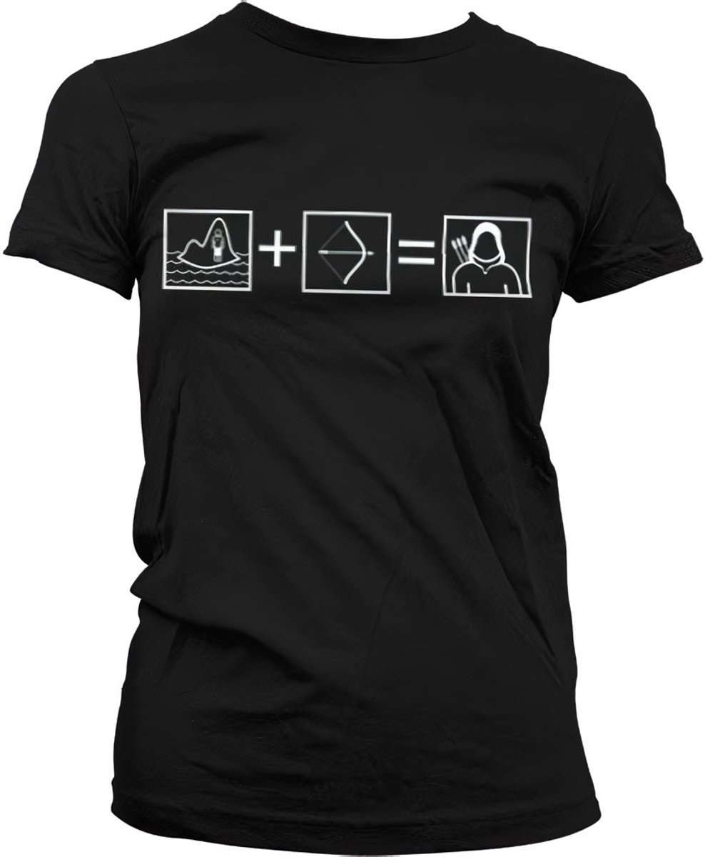 Arrow Riddle Girly T-Shirt Damen Black-L