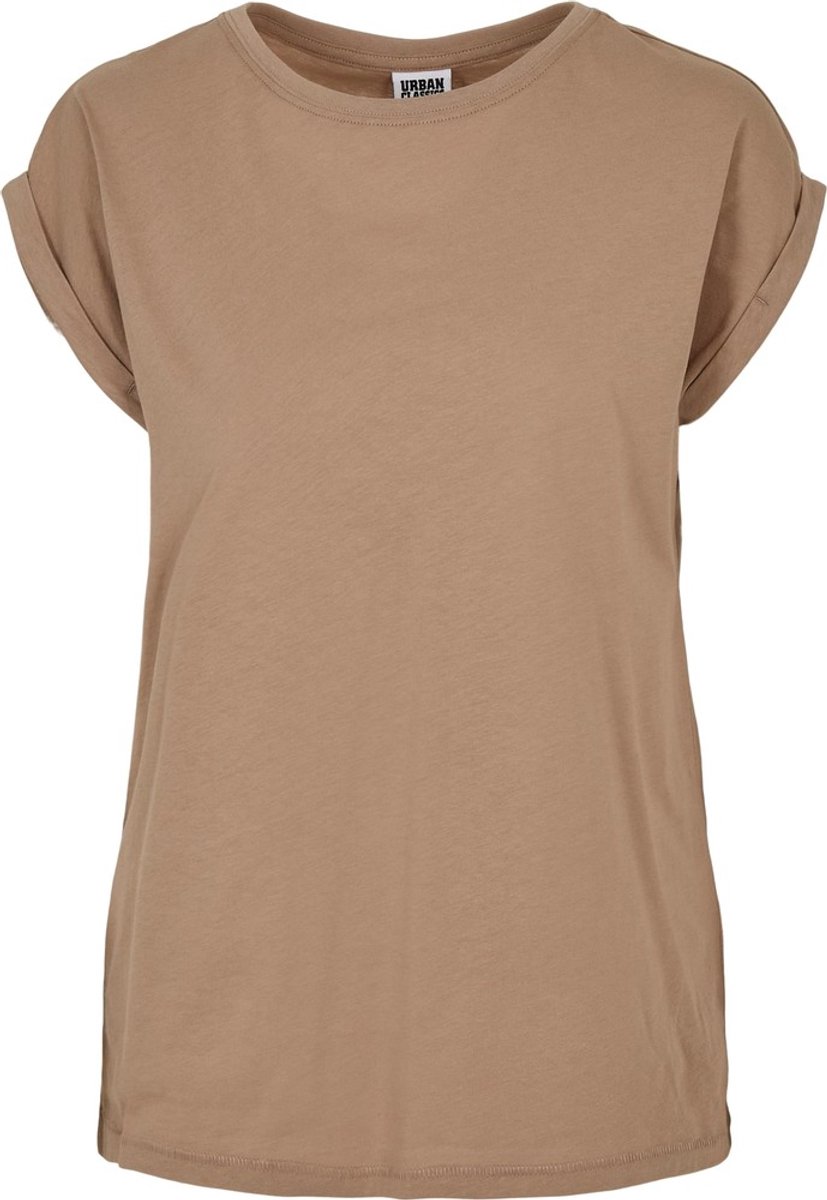 Urban Classics Extended Shoulder Dames T-shirt S Creme
