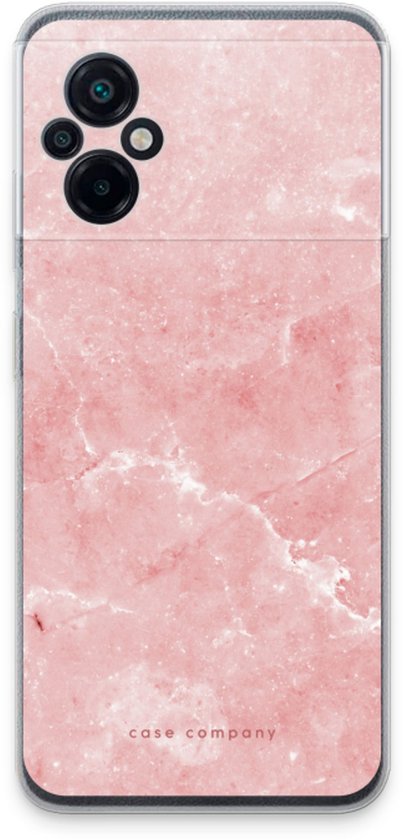 Case Company® - Coque Xiaomi Poco M5 - Marbre Rose - Coque Souple pour Téléphone - Protection sur Tous les Côtés et Bord de l'Écran