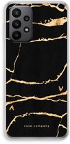 Case Company® - Coque Samsung Galaxy A23 - Marbre doré - Coque souple pour téléphone - Protection sur tous les côtés et bord d'écran