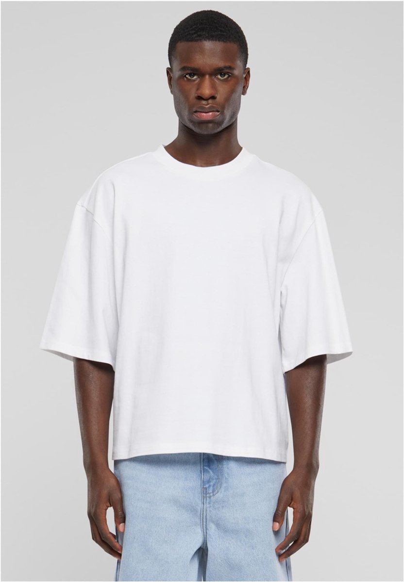Urban Classics Organic Oversized Cropped Heren Tshirt 4XL Wit