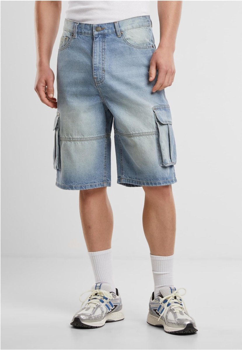 Urban Classics Relaxed Cargo Korte broek Taille 38 inch Blauw
