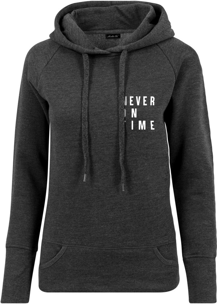 Mister Tee Never On Time Hoodie/trui S Grijs