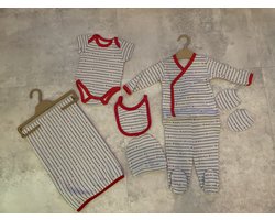 I love mummy daddy - Baby newborn 7-delige kleding set jongens/meisjes - Newborn kleding set - Newborn set - Babykleding - Babyshower cadeau - Kraamcadeau