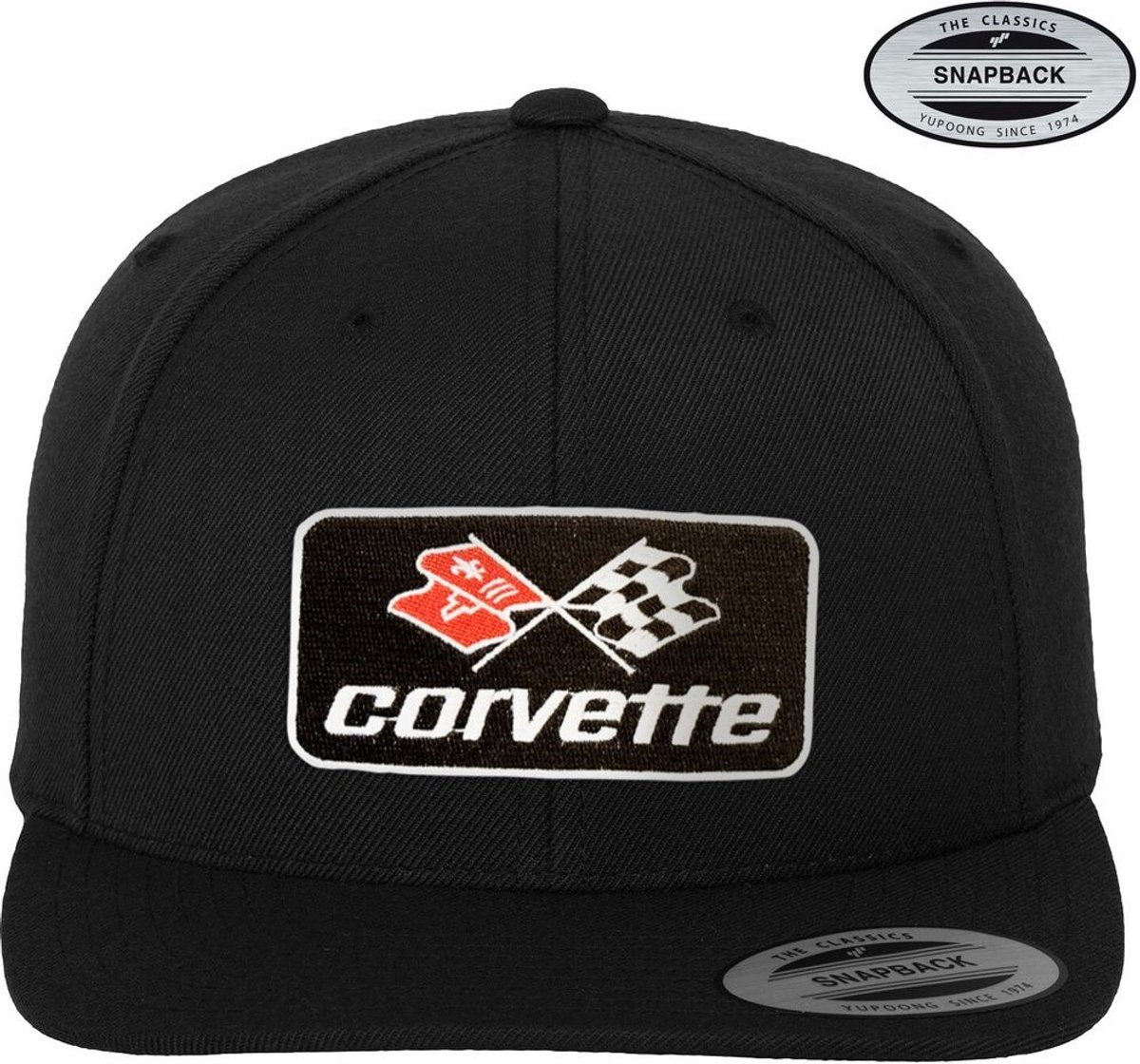 Corvette Cap C3 Patch Premium Snapback Cap GM-91-CORV9901-CB62 Black