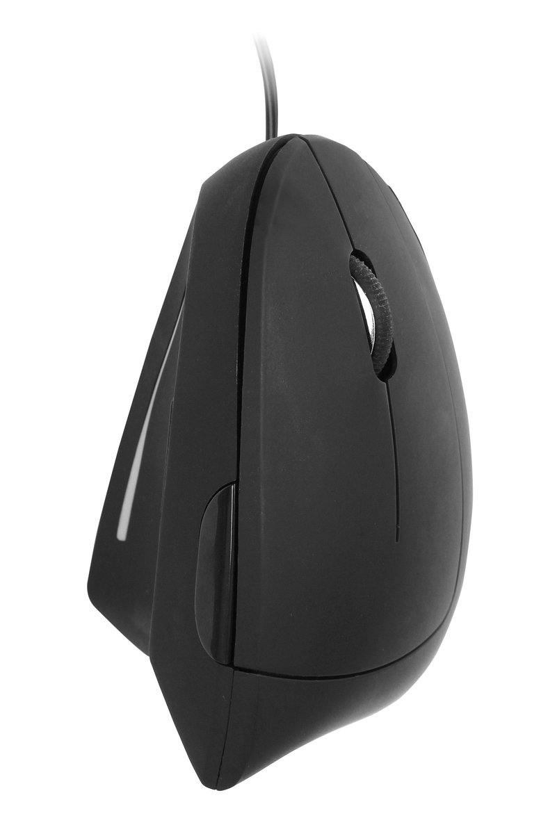 Muis quantore ergonomisch bedraad usb-a zwart | 48 stuks