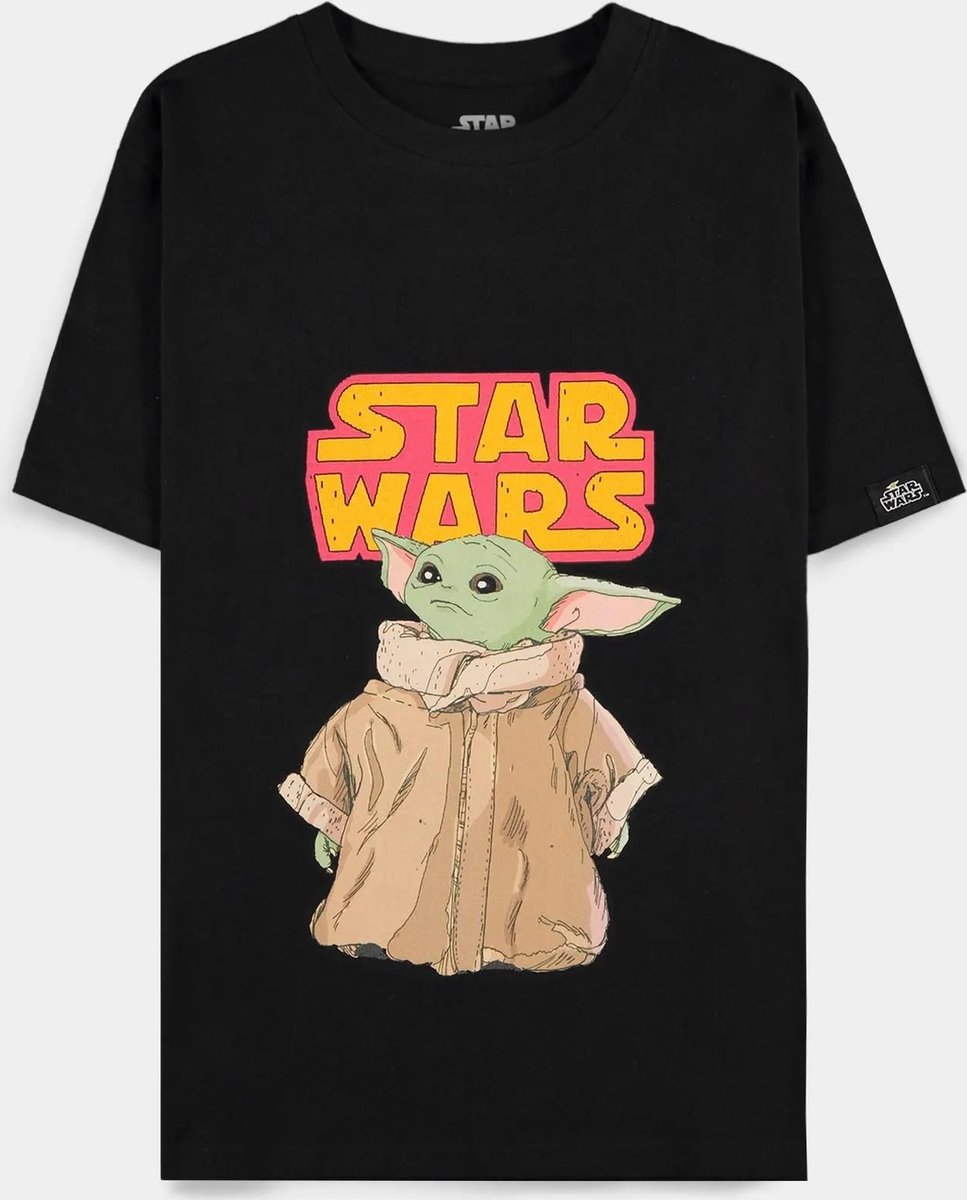 Star Wars - The Mandalorian Dames T-shirt - M - Zwart