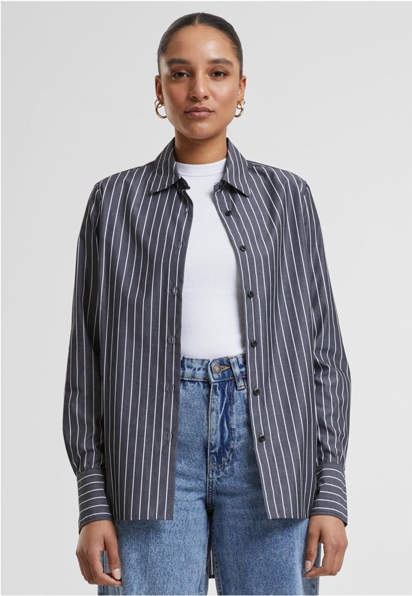 Urban Classics Striped Blouse XS Zwart