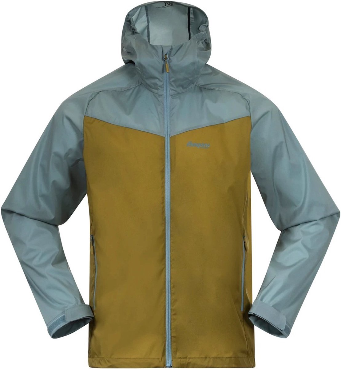 Bergans herenjas Microlight Jacket Groen/Rookblauw 182247 Groen-L