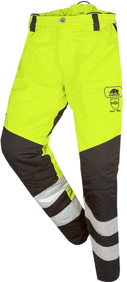 SIP Bundhose Schnittschutzhose, Klasse 1 Typ A 1RQ1 Neongelb/Schwarz-L