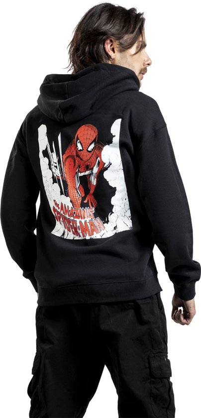 Gilet à capuche Marvel Spider-Man pour homme – Noir – M