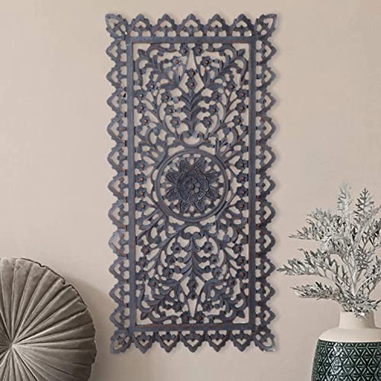 Groot Décoration murale en bois pour intérieur de style oriental et méditerranéen - 90 cm