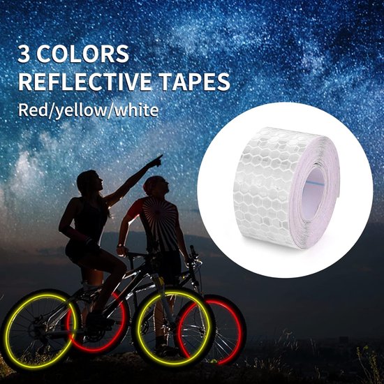 2 stks 3 m* 50mm reflecterende tape hoge intensiteit prismatische waterdichte reflecterende veiligheidswaarschuwing tape vinyl roll zelfklevende beveiliging markering tape (rood & wit