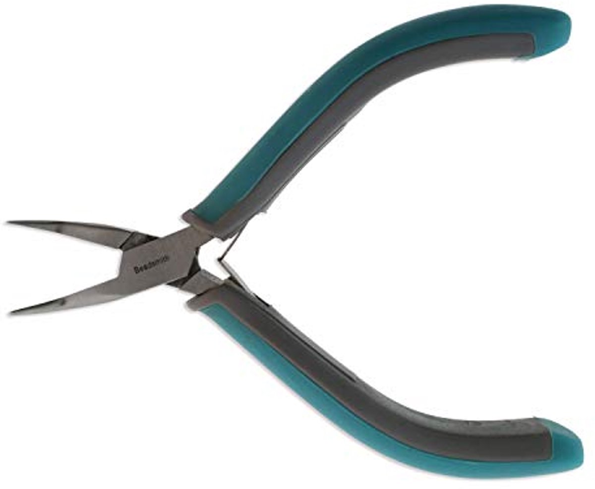 Curved Nose Pliers - 4.75 Inch Long for Precision Jewelry Making
