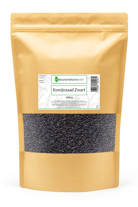 Natuurproduct Komijnzaad Zwart - 1kg - Nigella/Zwarte Komijn - 100% Natuurzuiver - Superfood
