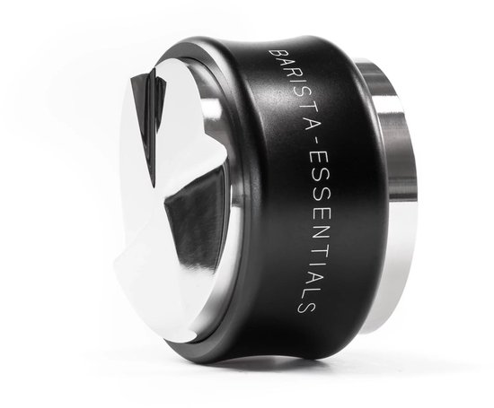 Tamper & verdeler combinatie - 53.3mm, Zwart - Koffie Tamper – Koffieverdeler - Espresso Tamper - Koffie Distributeur - Koffie Stamper - Espresso Verdeler - Sage Barista - Solis Espressomachine – Espressomachine - Barista Essentials