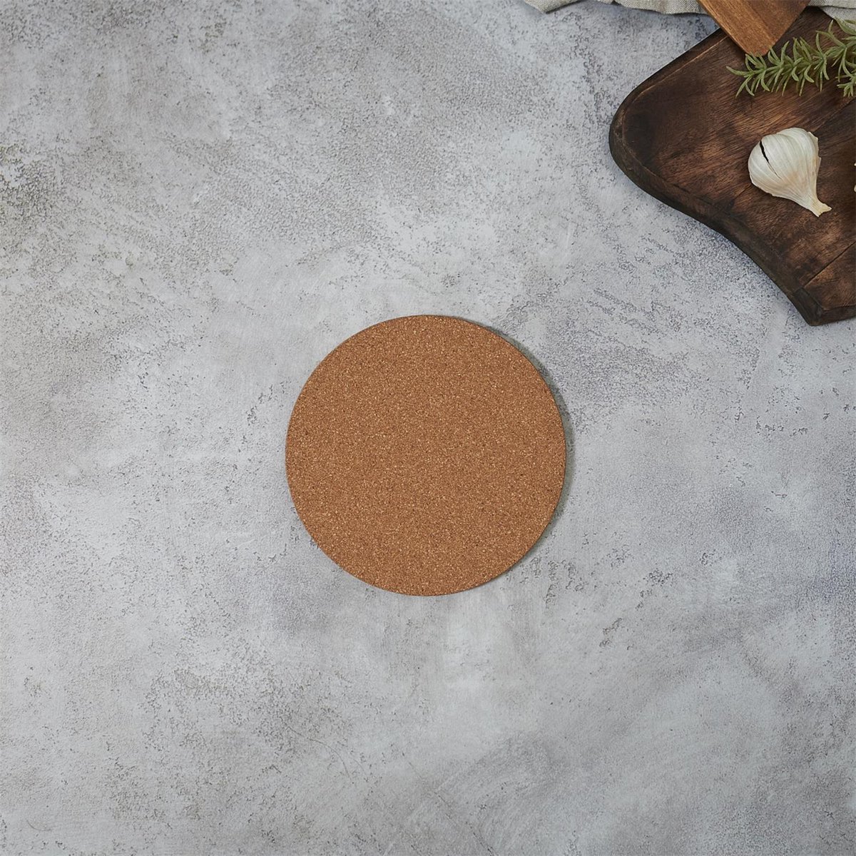 Cook Concept Onderzetter - 3x - kurk - rond - D19 cm - voor pannen - hittebestendig