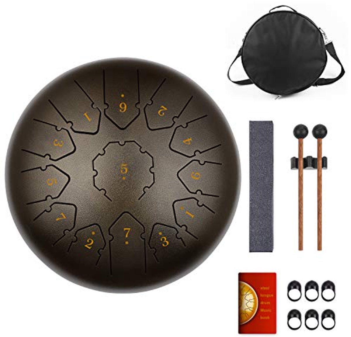 Stalen Tongtrommel 30 cm - 13 Noten Percussie Instrument voor Yoga, Meditatie en Muziekles