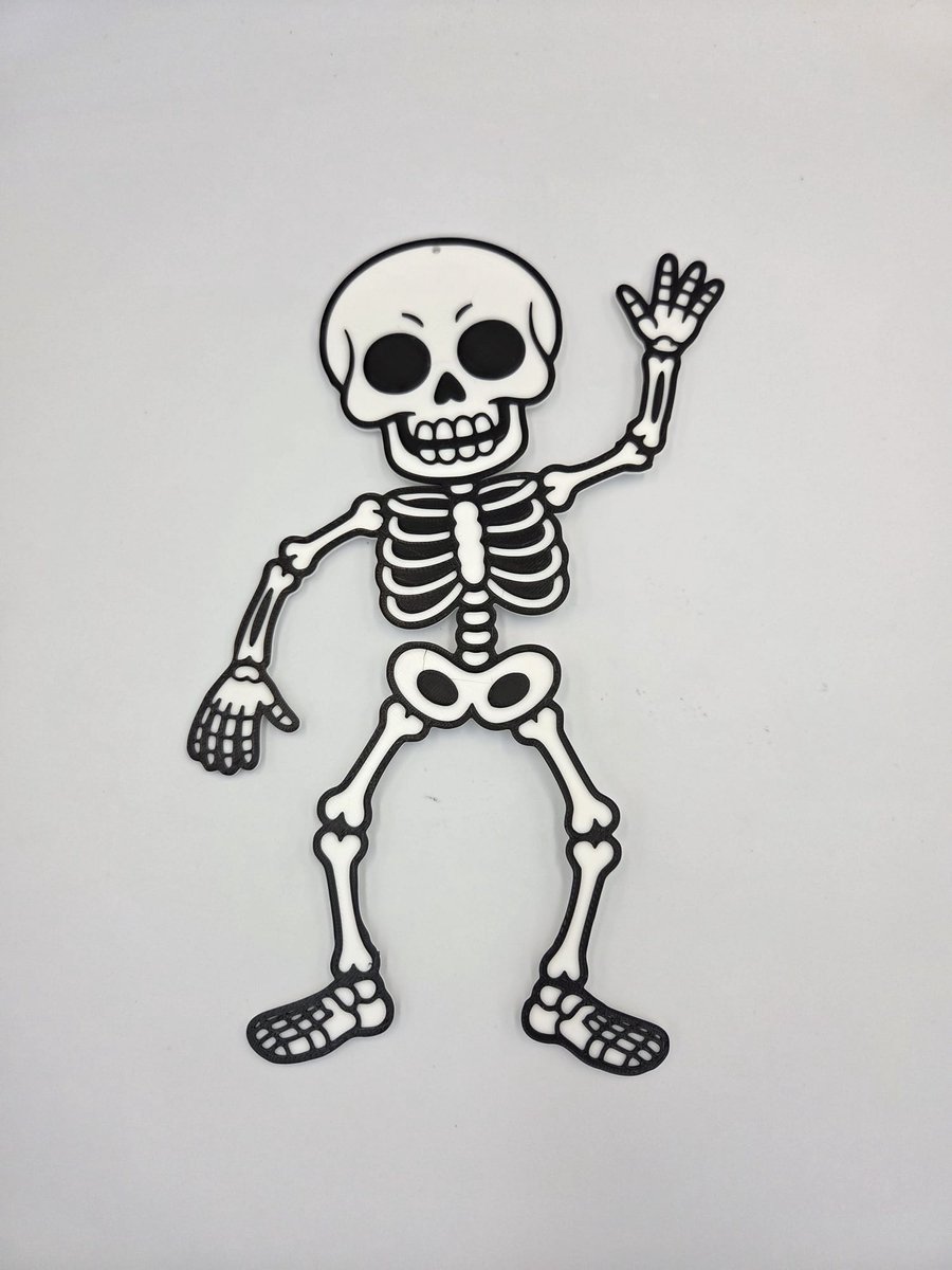 Halloween raamdecoratie skelet
