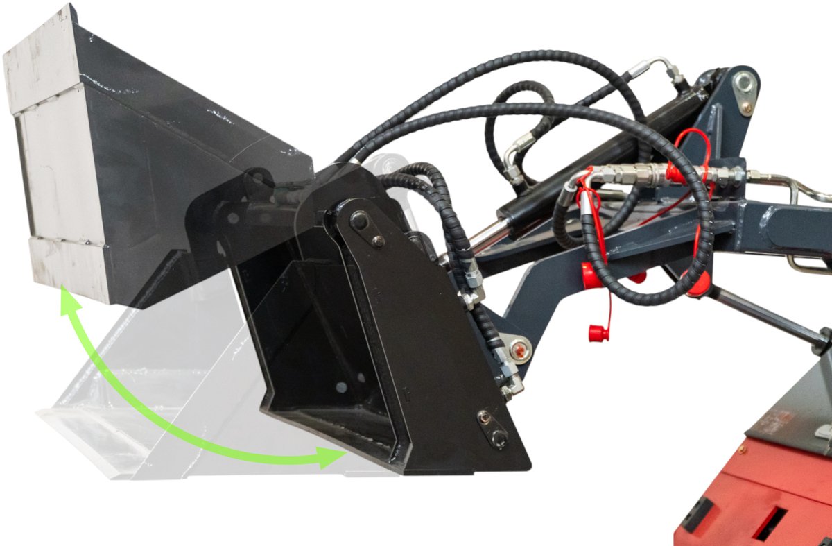Multifunctionele 4-in-1 schepbak 1000 mm voor miniladers MLD MW Tools MLAC2