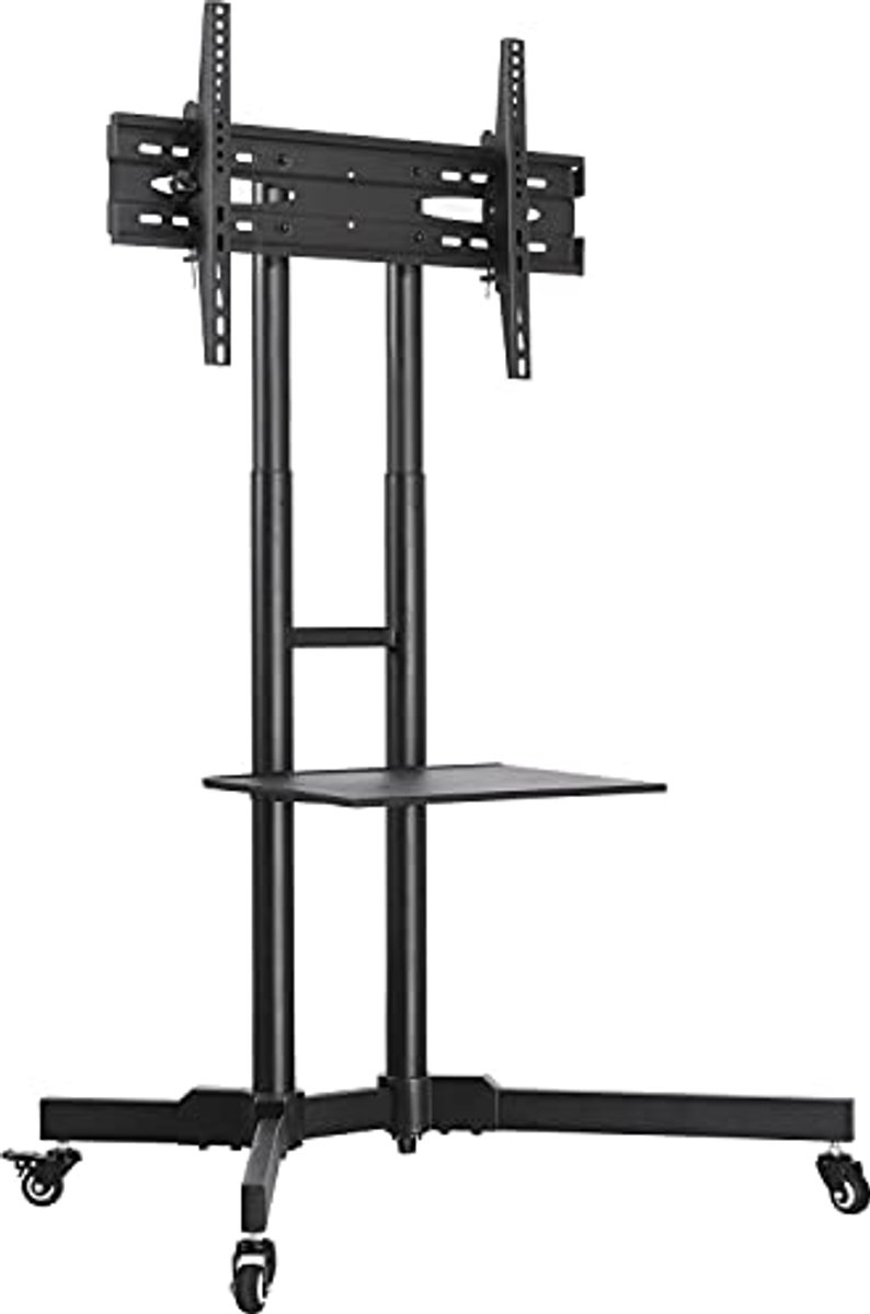 Verstelbare mobiele tv-standaard met wieltjes voor 32-65 inch LCD-LED