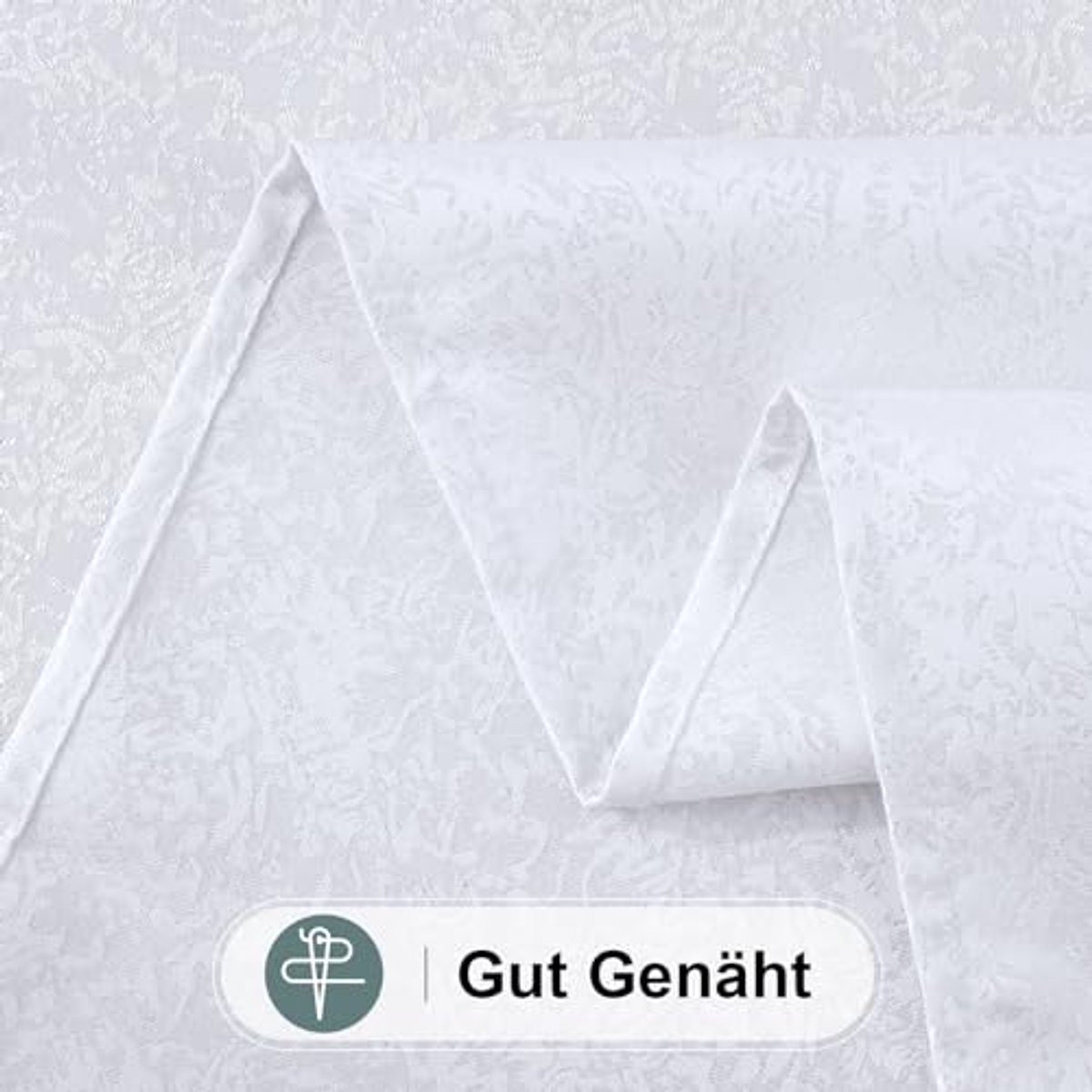 Afwasbaar Rechthoekig Tafelkleed 100 x 140 cm - Onderhoudsvriendelijk Polyester in Wit