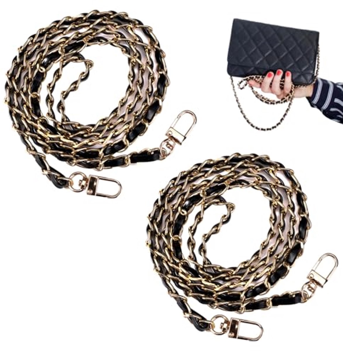 Vervangende Kettingen voor Handtassen en Schouderbanden - 120 cm