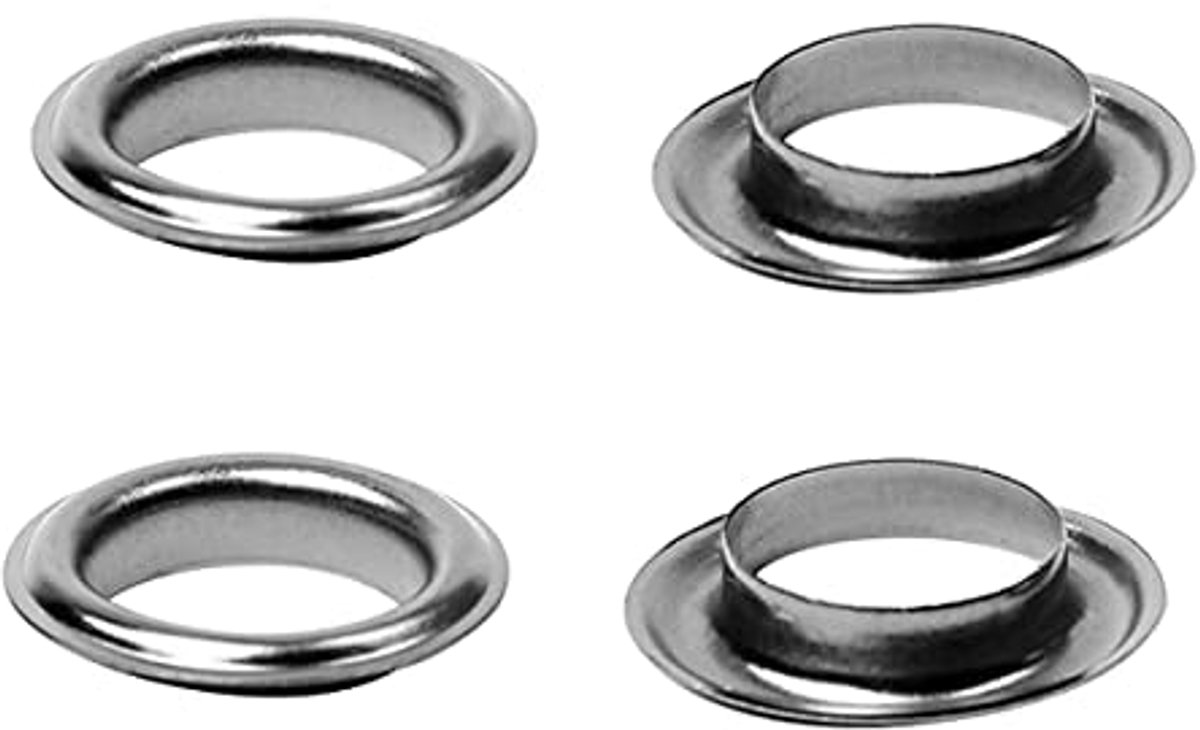 40 mm Grote Oogjes en Sluitringen - 10 Stuks voor Gordijnen, Stof, Lederwaren en Banners