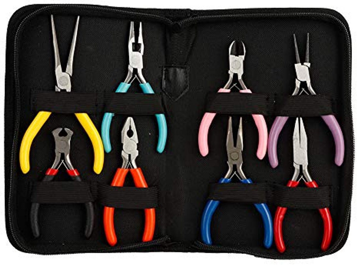Mini Tang Set voor Sieraden maken - 8 Stuks Stalen Gereedschap