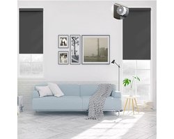 Venetiaanse Jaloezieën 75 x 50 cm - Donkergrijs - Inclusief Montage-Onderdelen