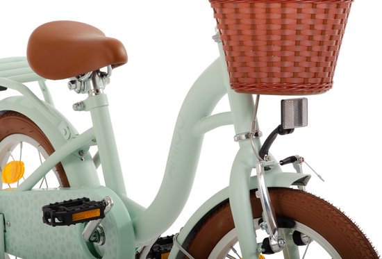 AMIGO Fairy Kinderfiets - Meisjesfiets 14 Inch - Met Terugtraprem - Met Zijwieltjes - Mintgroen van AMIGO — afbeelding 5