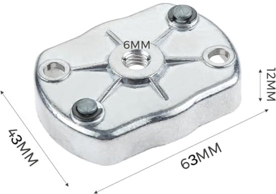 Trekstarter Dial, Aluminium Borstelsnijder Starter Driver Herhaler Starter Start Tandwiel Pulley Pawl Hond Veer voor Borstelsnijder 33cc/36cc/43cc/49cc — afbeelding 3