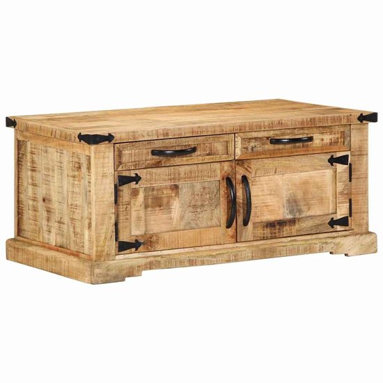Table basse 120x60x40 cm Bois de manguier brut
