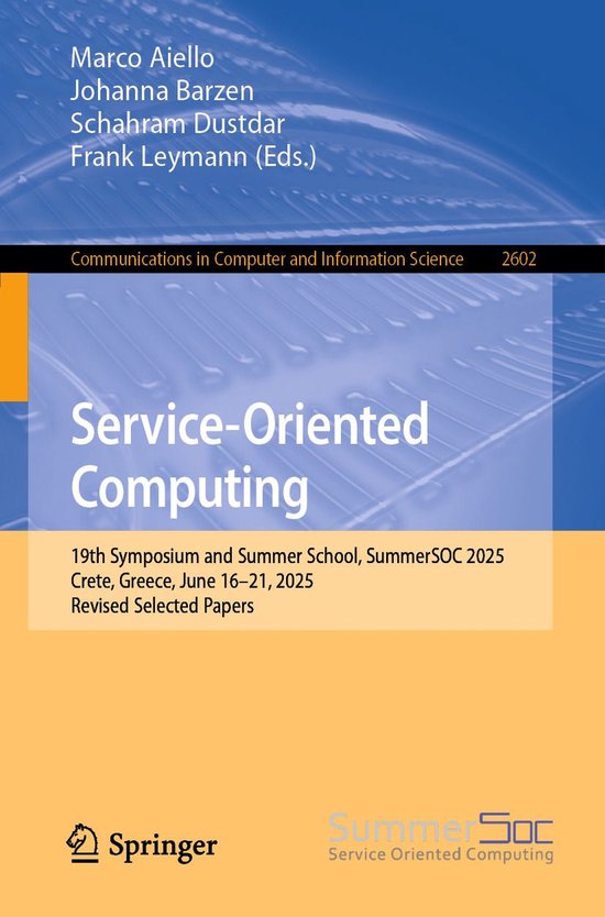 Springer Nature Proceedings Computer Science - Service-Orien ... - cover