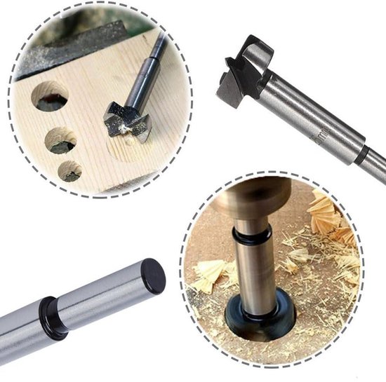 ValueHall 16 STKS Hardmetaal Staal Forstnerboor Set 15-35mm Houtbewerking Gat Zaag Scharnier Gat Zaag Machine V7036-2