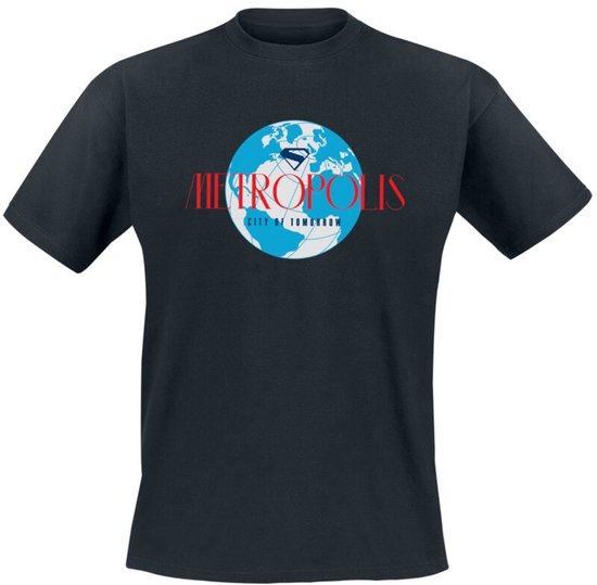 Superman 2025 - Superman Metropolis Heren T-shirt - zwart - S